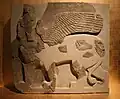 Fragment de lion androcéphale ailé, Tell Halaf. Pergamon Museum.