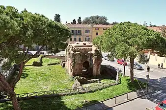 Vue des thermes.