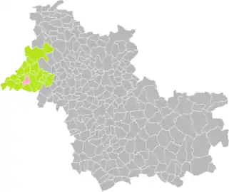 Ternay dans l'intercommunalité en 2016.