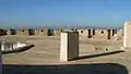 La terrasse du bordj. Alger en arrière-plan