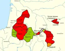 Carte géographie en couleurs.