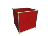 Cube rouge.