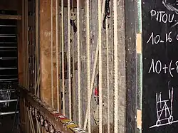 Théâtre à l'italienne de Douai machinerie de la scène par fils.