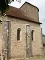 Extérieur de la chapelle Sud et le réduit fortifié.