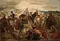 Théodore Chassériau, Cavaliers arabes transportant leurs morts, 1850.