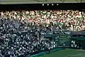 Les spectateurs sur le Court Central.