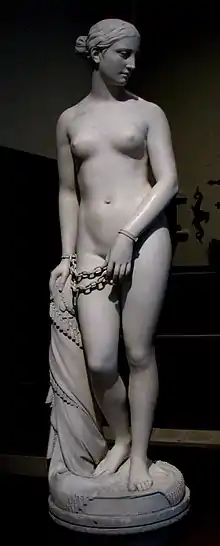Hiram Powers, L'esclave grecque, 1851.