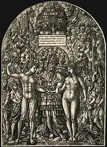 Le mariage d'Adam et Eve, J. Duvet, v. 1540-55.