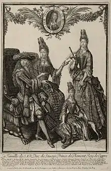 La Famille royale de Savoie en 1697