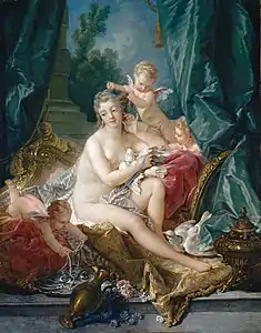 La Toilette de Vénus, par François Boucher, 1751. Met, NY, USA.