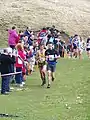 Spectateurs encourageant les coureurs
