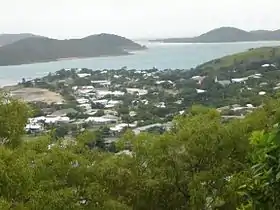 Vue aérienne de l'île