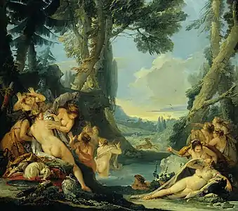 Diane et ActéonGiambattista Tiepolo, 1743-1744Fondation et Collection Emil G. Bührle, Zurich