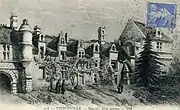 Le manoir de Tierceville au XIXe siècle.