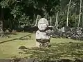 Tiki au marae Arahurahu