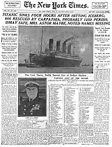 Le New York Times du 16 avril 1912.