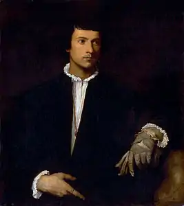 L'Homme au gantv. 1520, Louvre