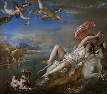 L'enlèvement d'Europe, 1560-62Gardner Museum, Boston