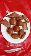 Différentes formes de toffee au lait