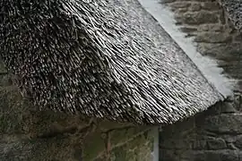 Toit de chaume au village de Kerhinet à Saint-Lyphard (Loire-Atlantique).