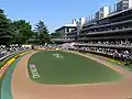 Un paddock de champ de course (Tokyo).