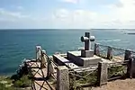 Tombe de Chateaubriand à Saint-Malo. Elle ne comporte aucune inscription.