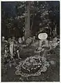 Tombe d'Ernest Psichari au cimetière de Rossignol. (Photo prise entre 1918 et 1919).