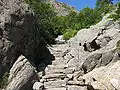 La montée vers le trou