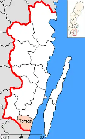 Localisation de Torsås