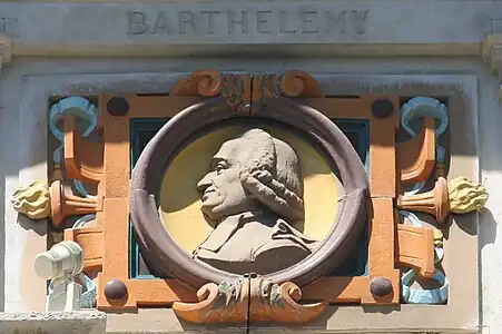 Jean-Jacques Barthélemy (vers 1888), médaillon, musée d'Art de Toulon.
