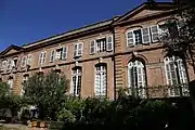 Reich de Pennautier : façade classique sur jardin (XVIIIe&nbsp;siècle).