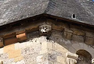 Modillon sculpté.