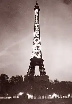 Publicité pour Citroën (hyperbole)