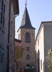 Clocher à flèche de charpenteMassiac.