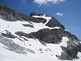 Vue de la face sud en été.