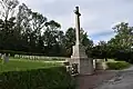 Le cimetière militaire britannique.