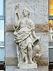 Droite sculpture restaurée de Johannes Hartmann
