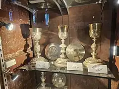 Calices et patènes (XVIIe au XIXe&nbsp;siècle).