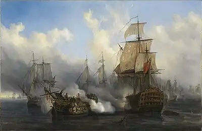 Scène de la bataille de Trafalgar (1836), Paris, musée national de la Marine.