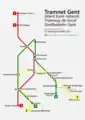 Plan du réseau de mai 2017 à janvier 2024