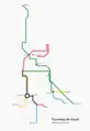Plan du réseau depuis janvier 2024