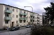 La rue Mössebergsvägen.