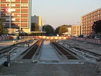 Entrée ouest du quartier Sanitas.