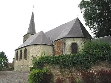 L'église Saint-Martin avant restauration.