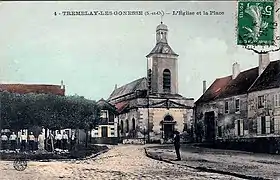 L'église et la place.