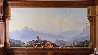 Trompe-l’œil paysage des Dolomites