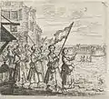 Représentation de la troupe de femmes vers 1638.