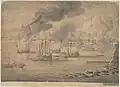 Combat contre les pirates de Tripoli.