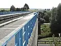Le pont-canal au-dessus de la Meuse.