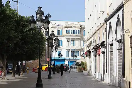 Au niveau du no&nbsp;15 vers Bab El Bhar